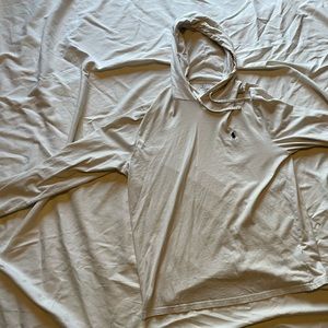 White Polo Lightweight Hoodie